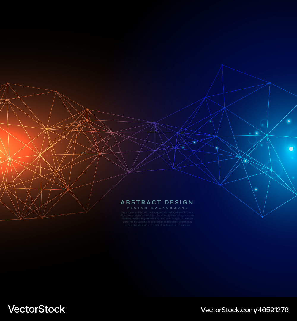 Digital technology background made with lines mesh vector image