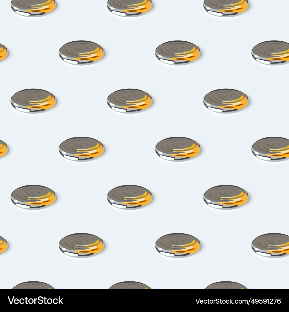 Drops of mercury seamless pattern Vector Image