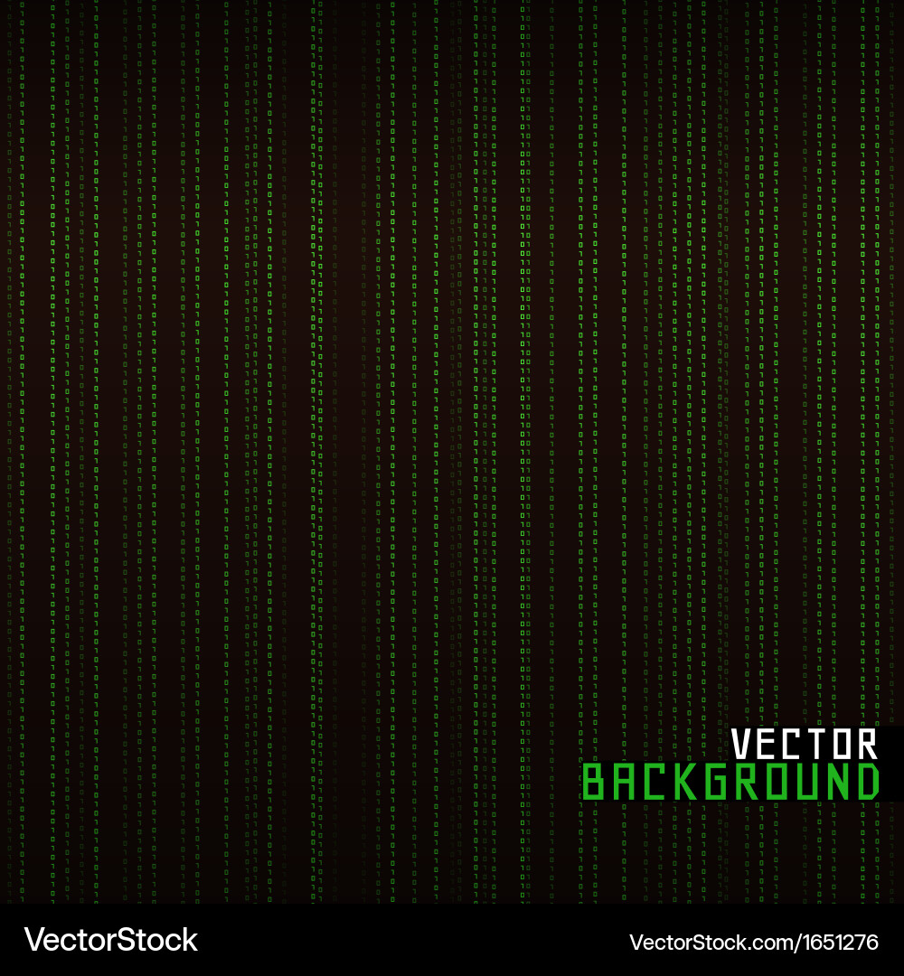 Matrix Code Background vector image