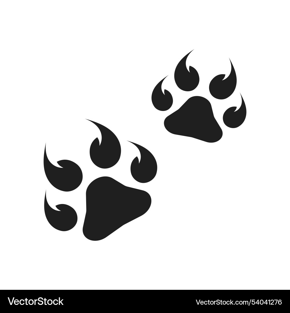 Paw Logo Design Vorlage Paw Logo Design Vorlage vektorbild