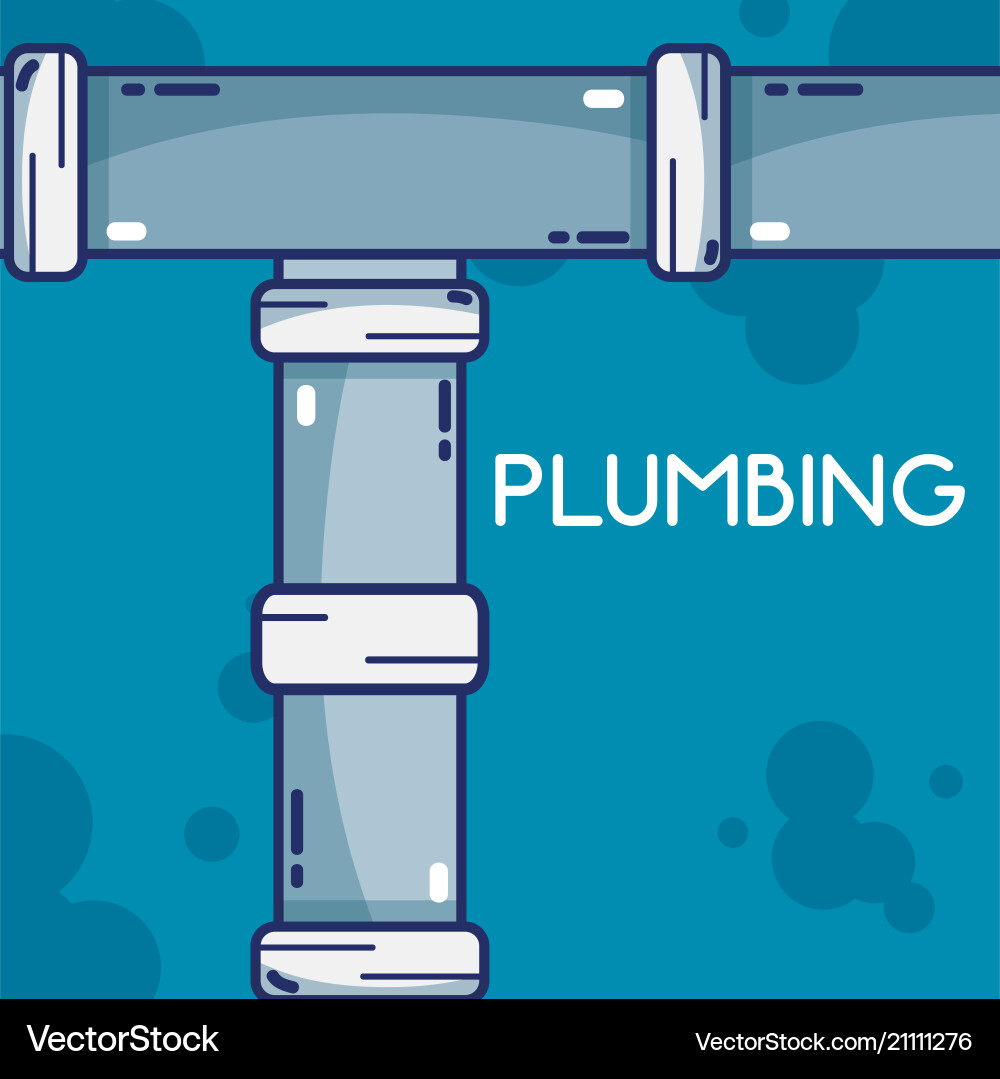 Pumbling and pipeline Vector Image