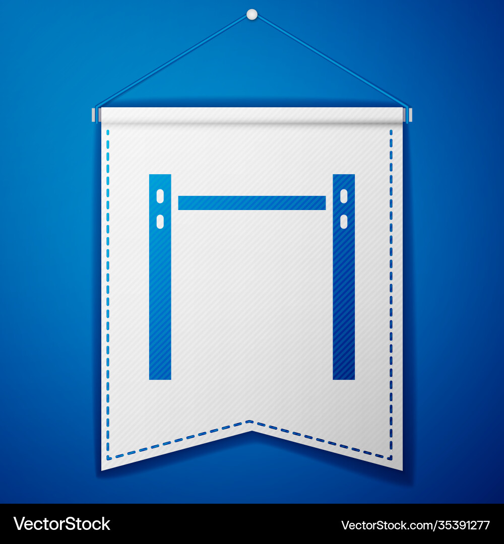 Blue sport horizontal bar icon isolated on Blue sport horizontal bar icon isolated on vector image