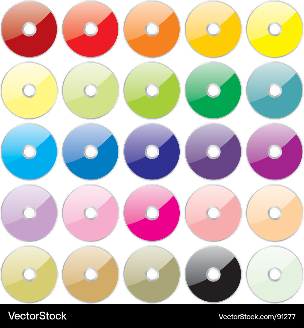 Compact disks vector image