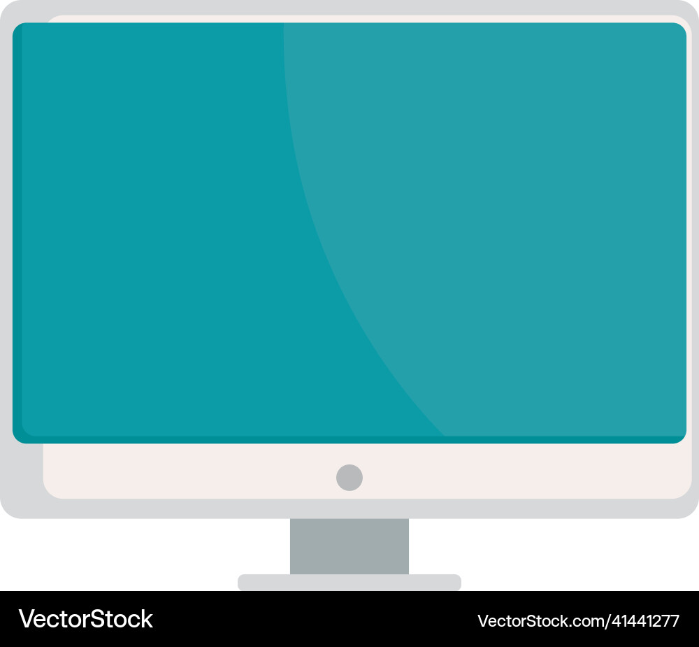 Desktop computer screen Vector Image