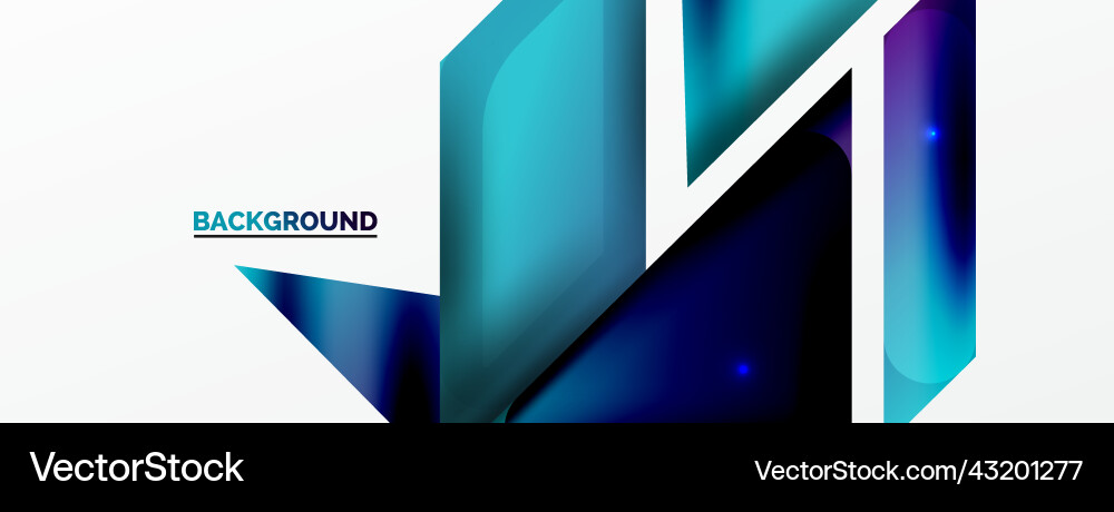 Dynamic 3d geometric abstract background Dynamic 3d geometric abstract background Vector Image