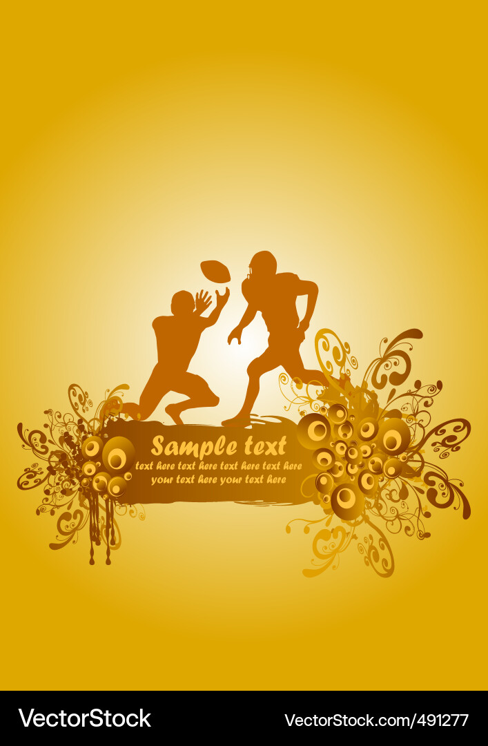 Dynamic Football Action Vector Image
