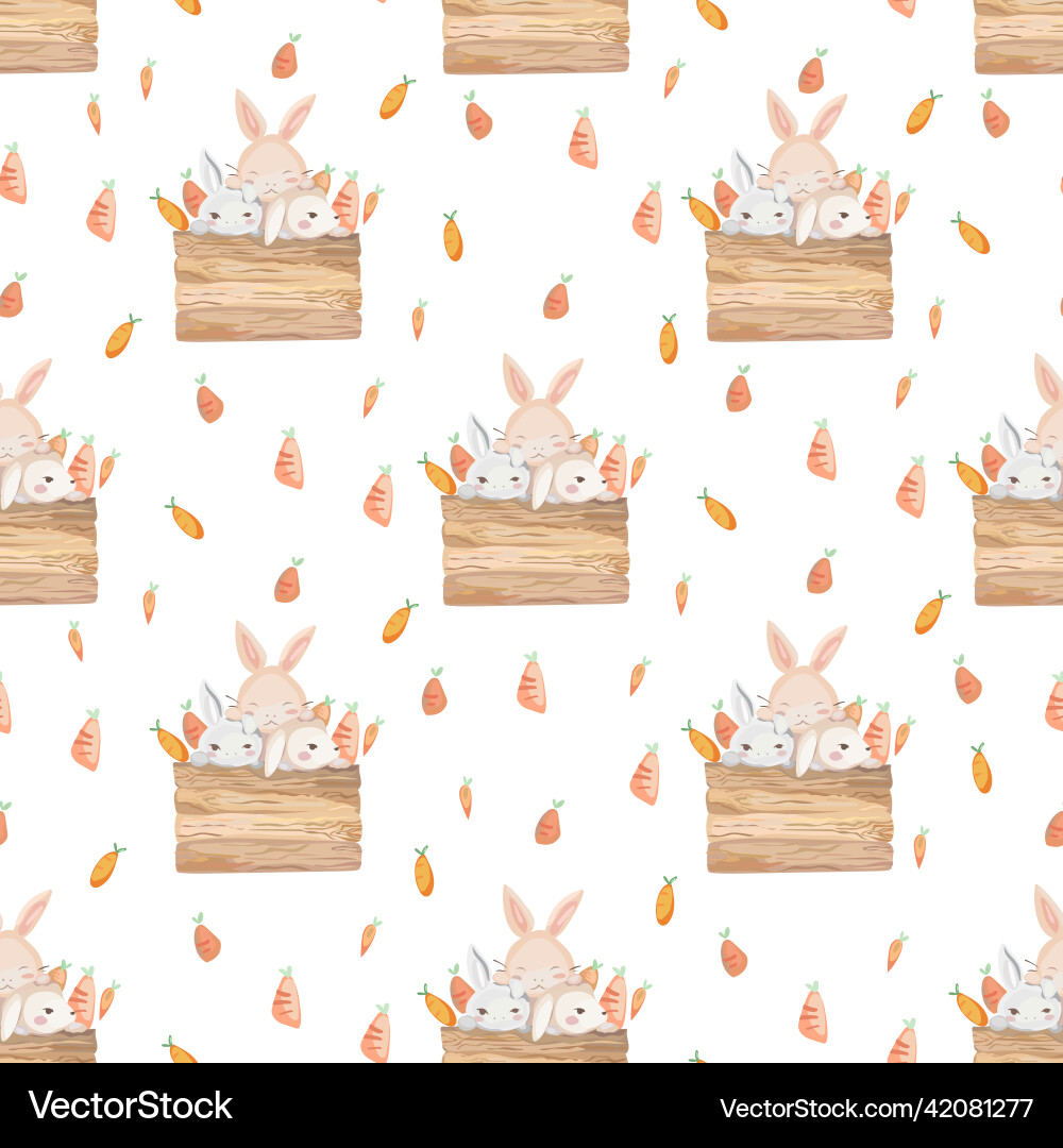 Happy easter seamless pattern background Happy easter seamless pattern background vector image