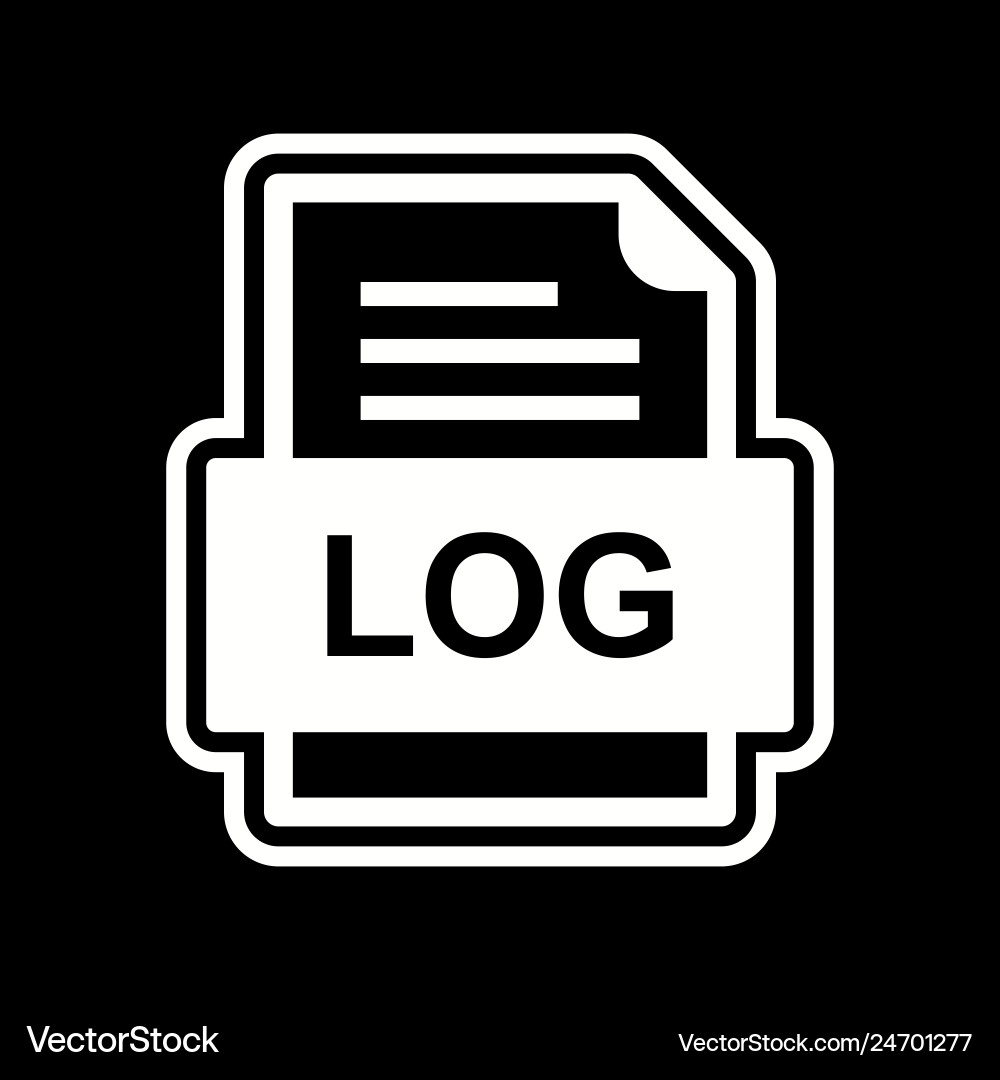 Log file document icon Vector Image