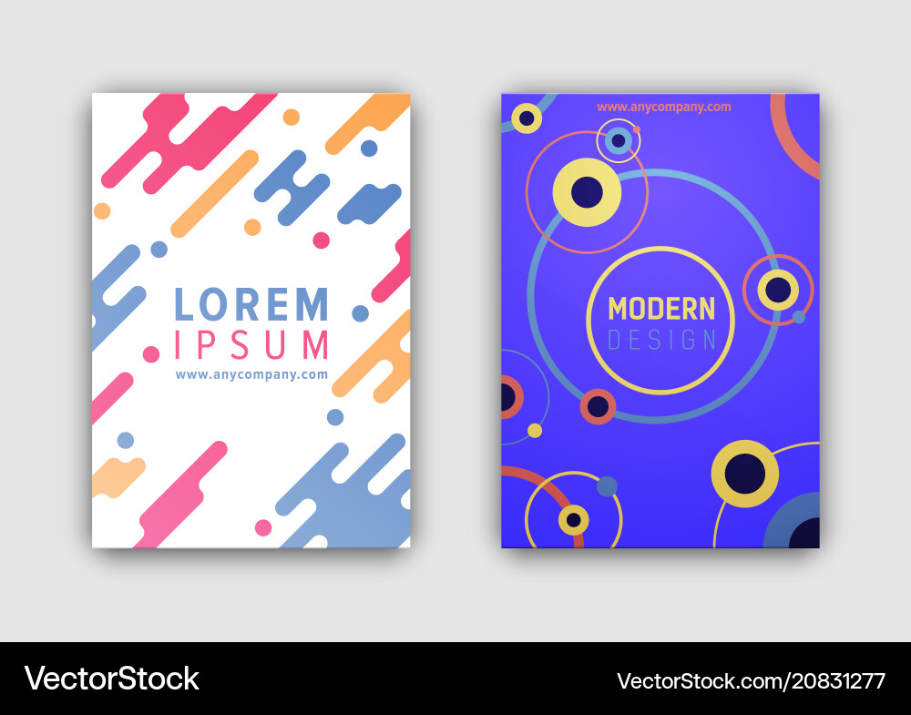 Modern design pages for web Modern design pages for web vector image