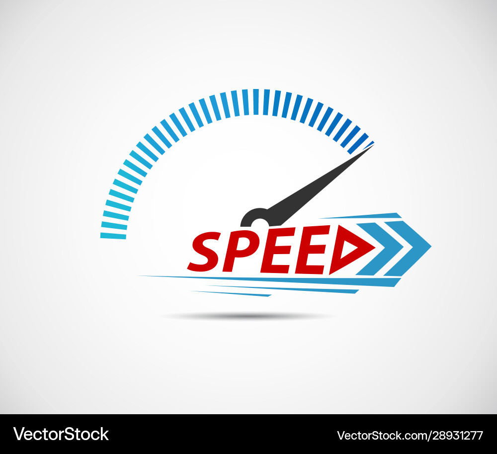 Speed logo racing event with main elements Speed logo racing event with main elements vector image