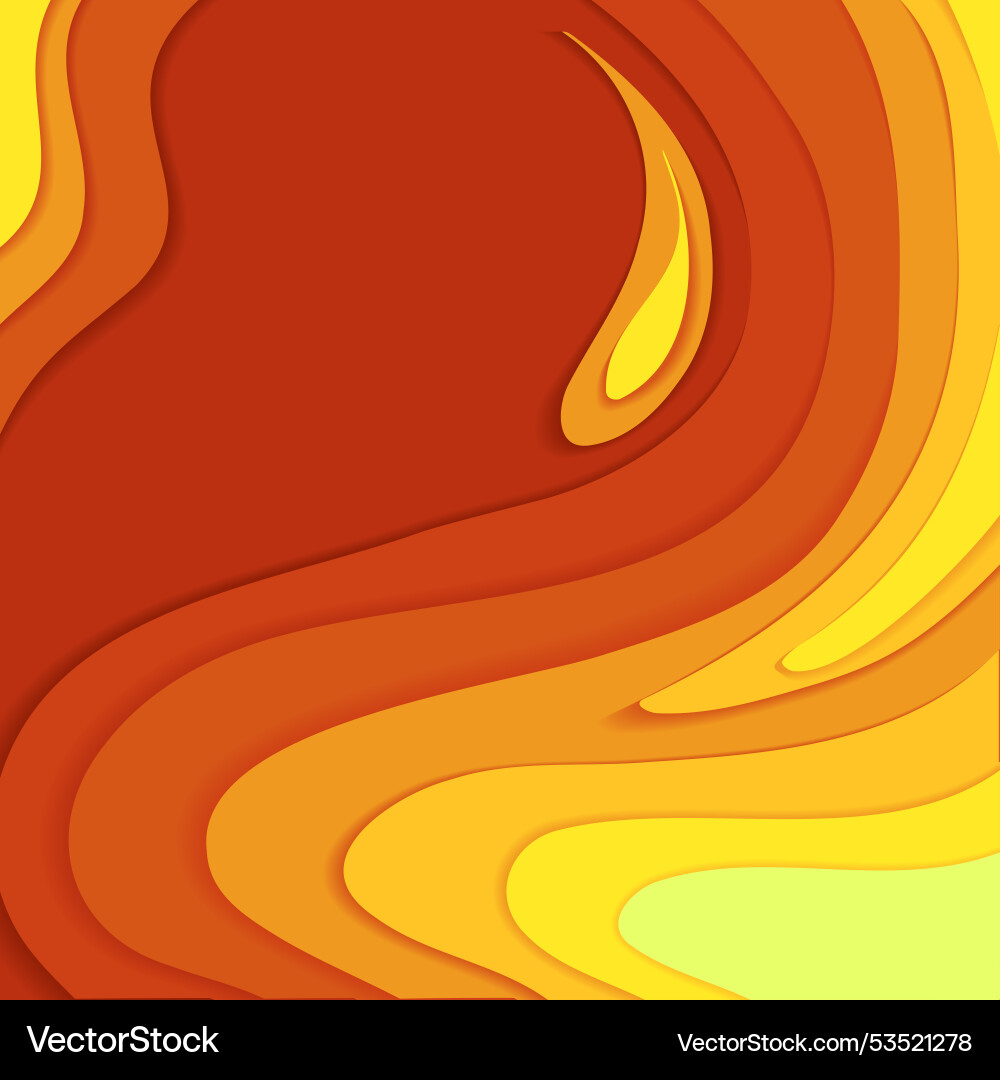 Abstract autumn chromatic background with curve Vector Image