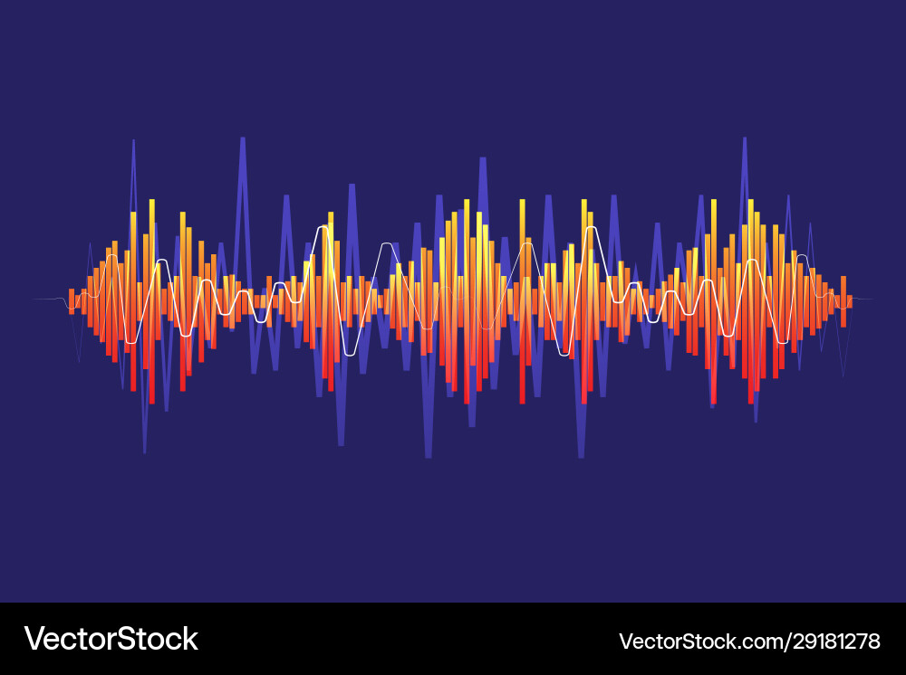 Abstract colorful pulse wave lines Abstract colorful pulse wave lines vector image