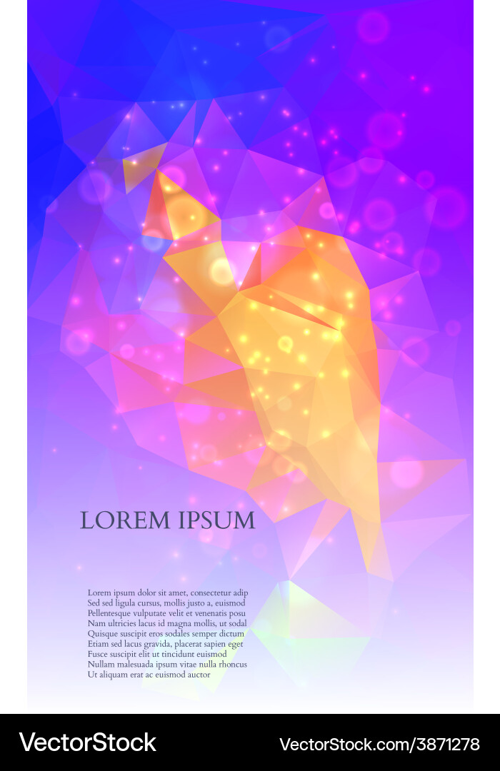 Abstract colorful triangles background vector image