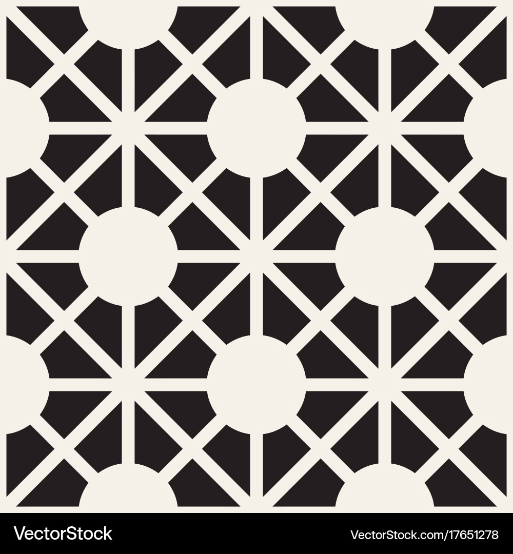 Abstract geometric lines lattice pattern seamless Vector Image