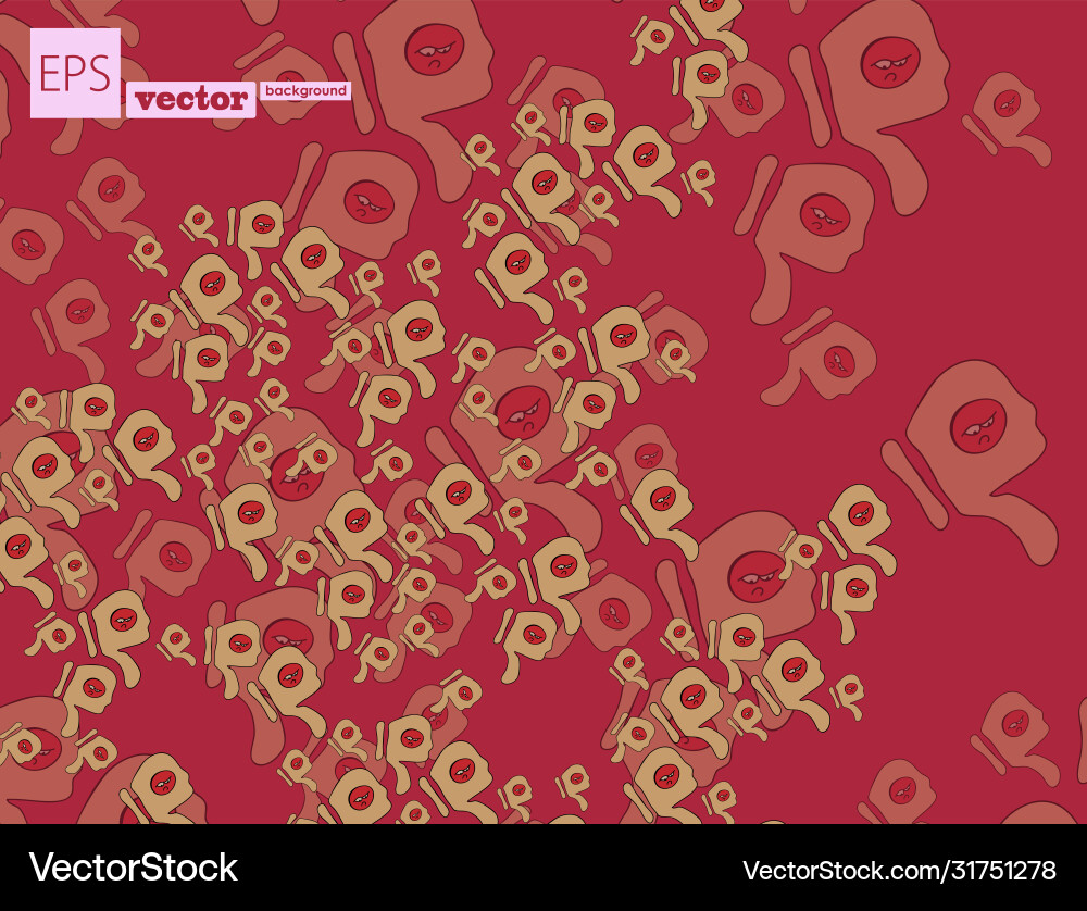 Background spring or summer with clouds ladybug Vector Image