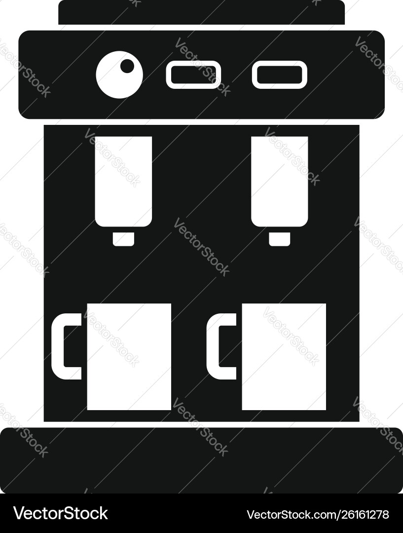 Bar coffee machine icon simple style Bar coffee machine icon simple style vector image