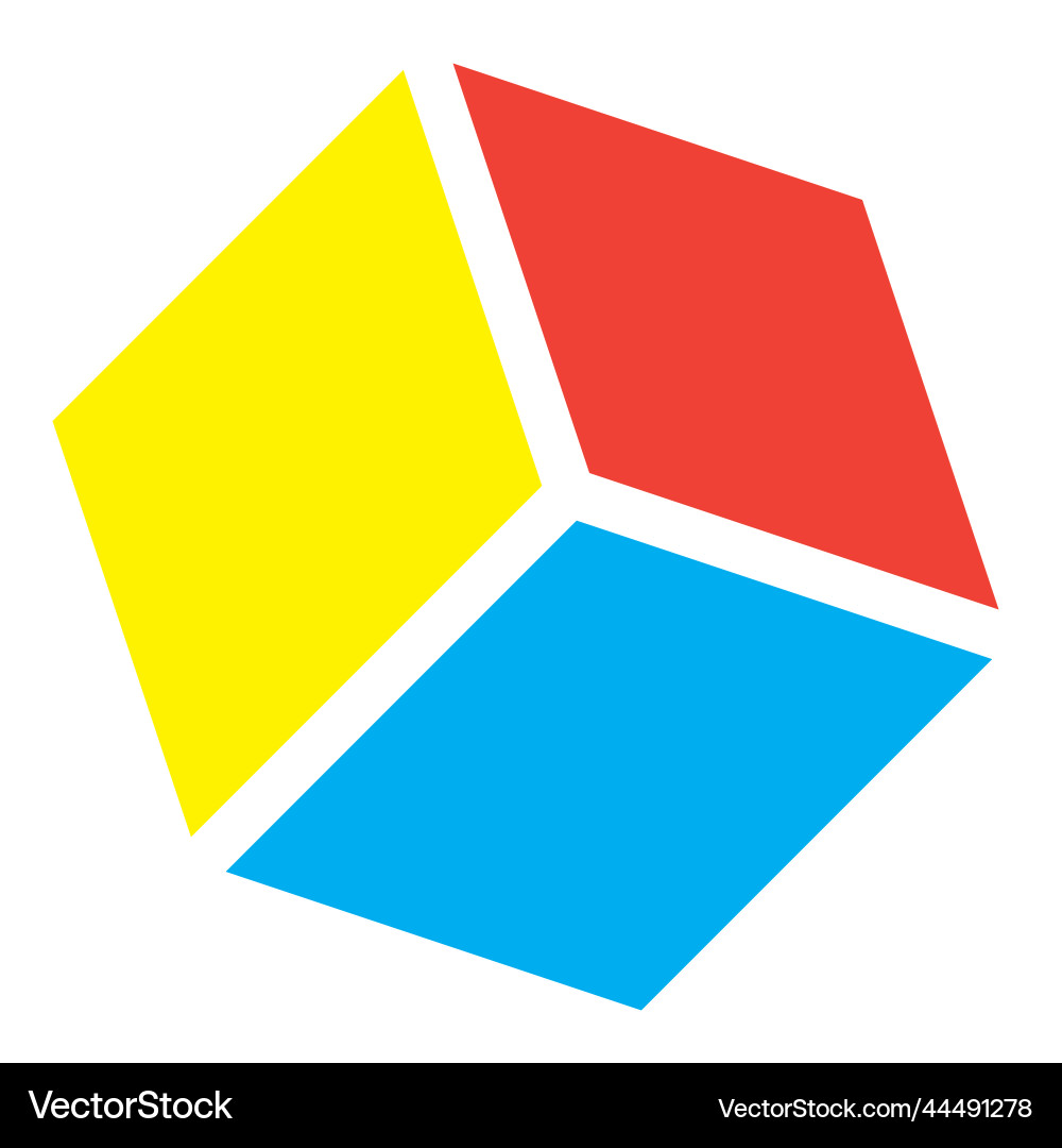 Cube-Symbol quaderförmiges Blockformelement Cube-Symbol quaderförmiges Blockformelement vektorbild