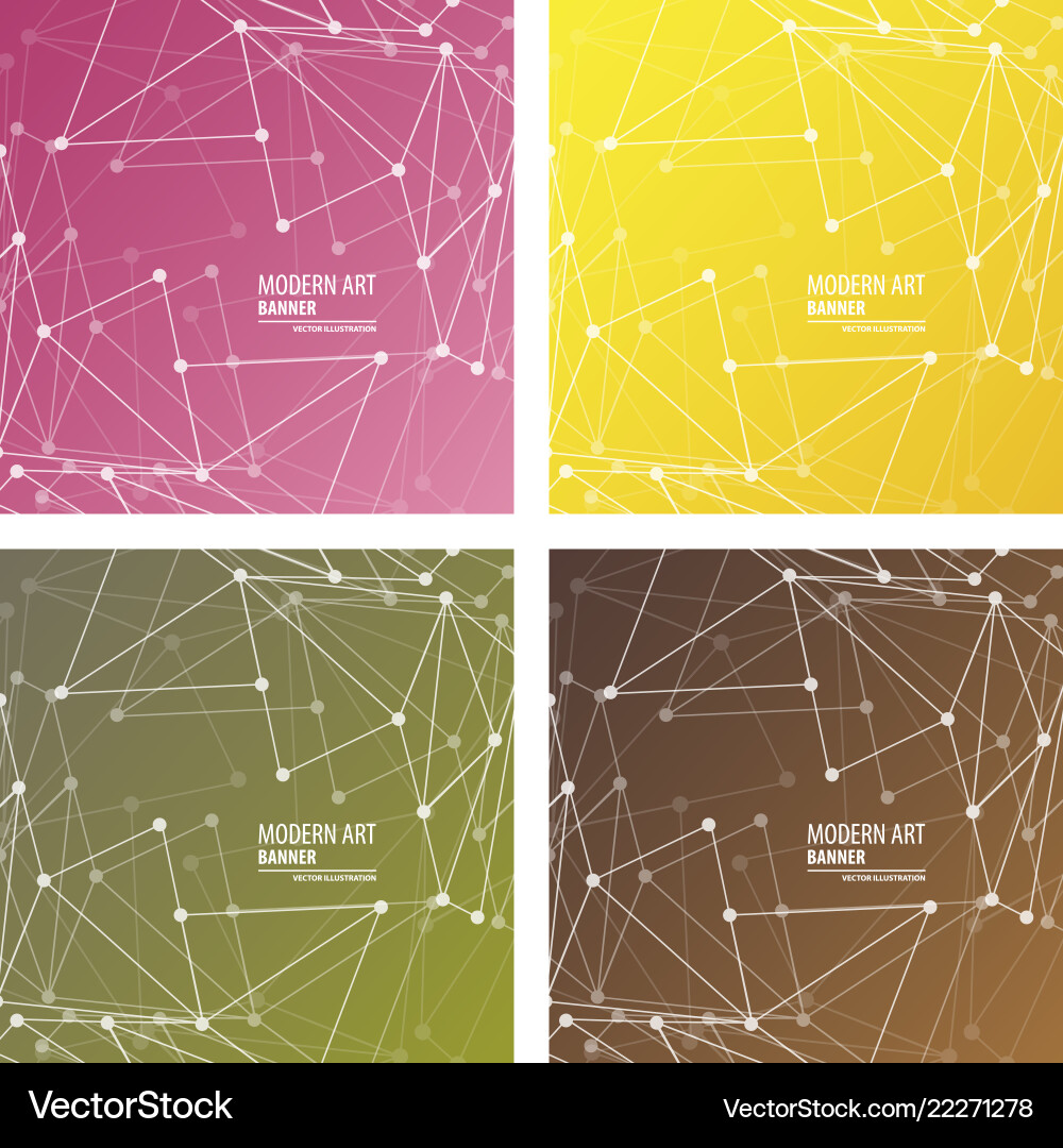 Set of minimal geometric background dynamic Set of minimal geometric background dynamic vector image