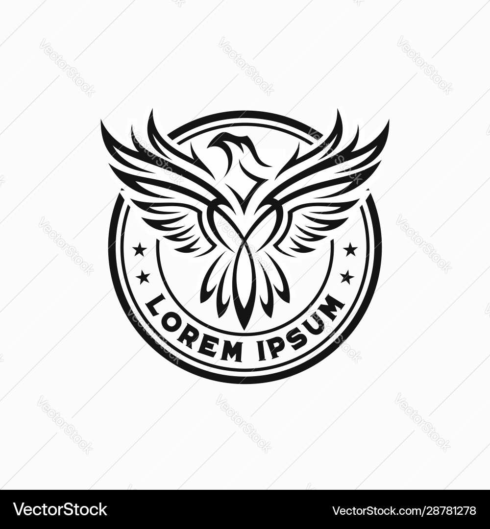 Tribal Eagle Emblem Royalty Free Vector Image - VectorStock