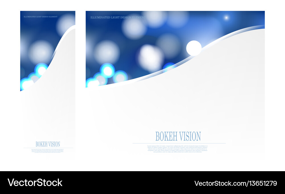 Abstract bokeh vision design template vector image