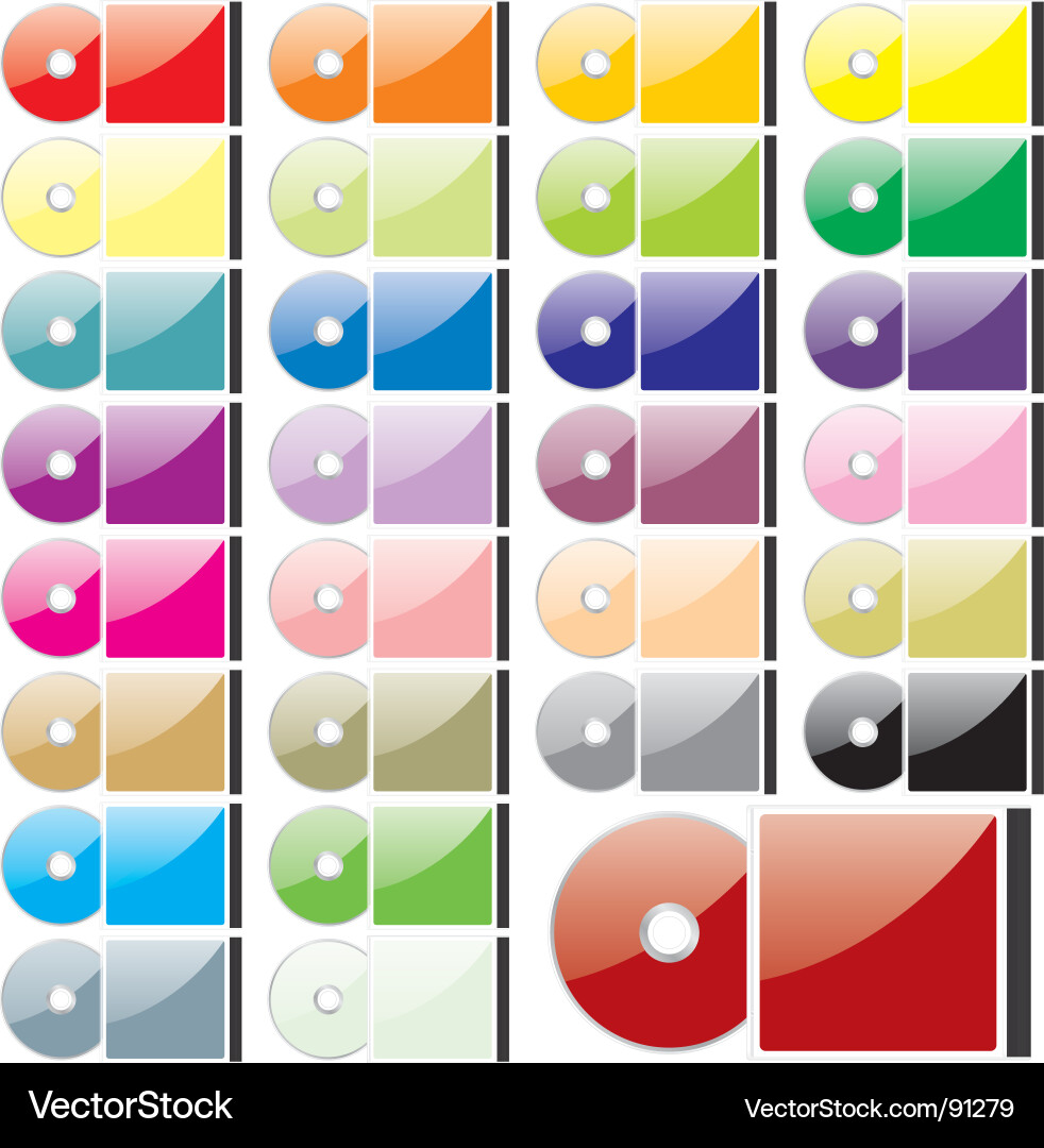 Compact disks vector image