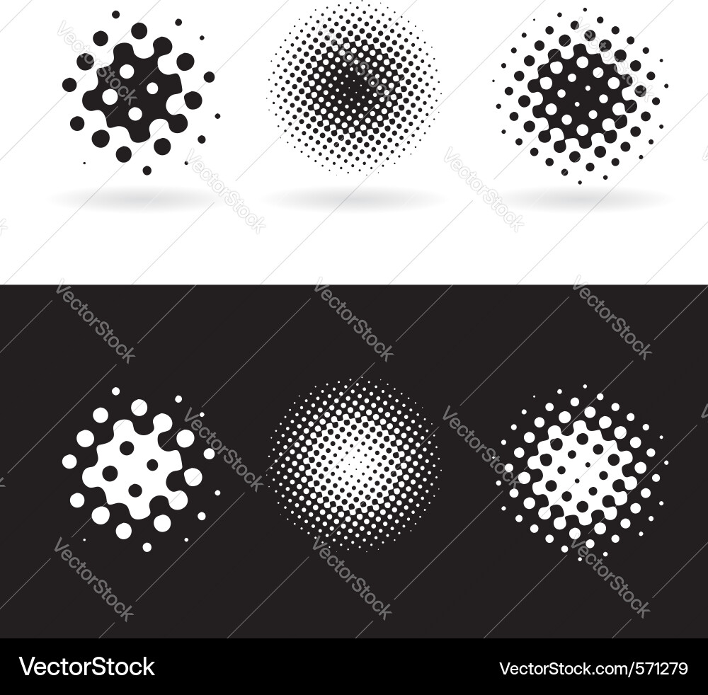 Halftone Dots Pattern Vector Image