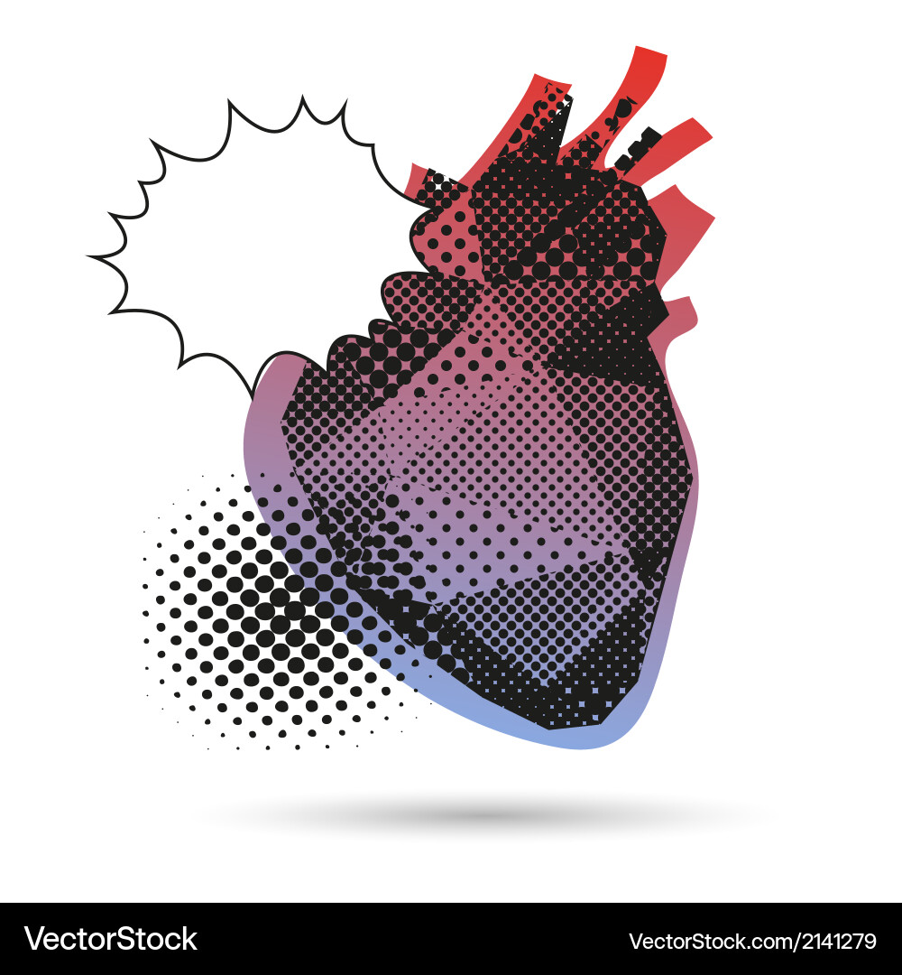 Heart abstract isolated Vector Image