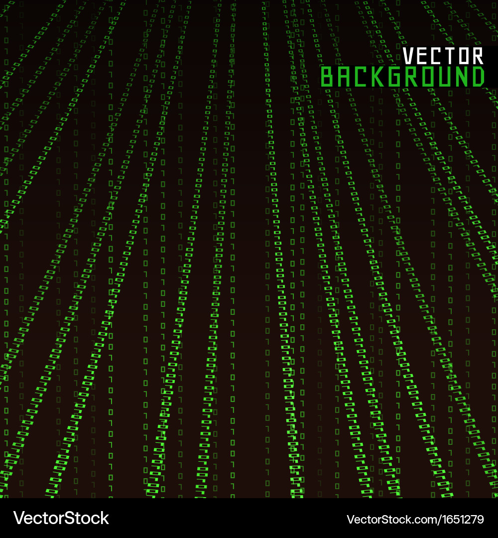 Matrix Code Background vector image