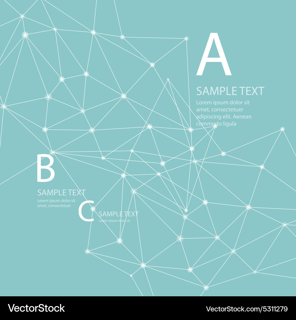 Modern Network Abstract Background vector image
