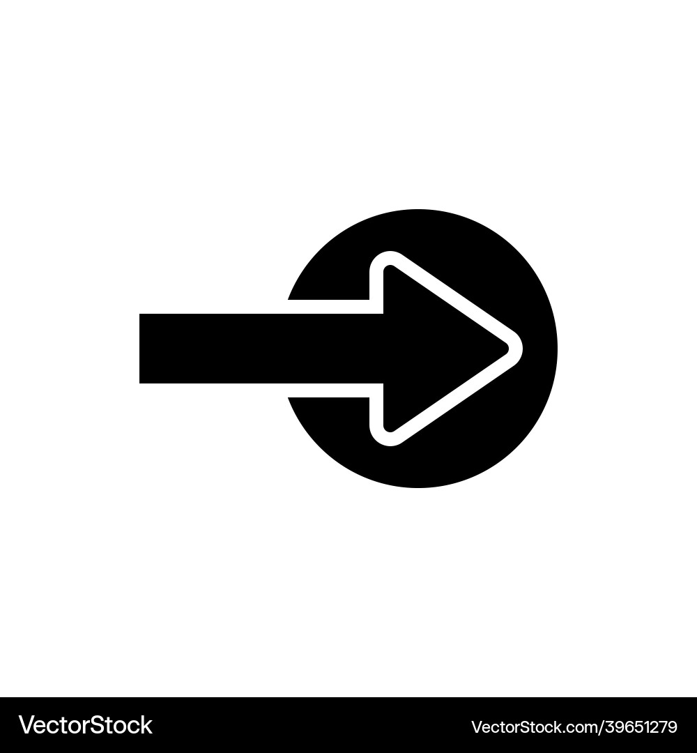 Next icon forward vector image