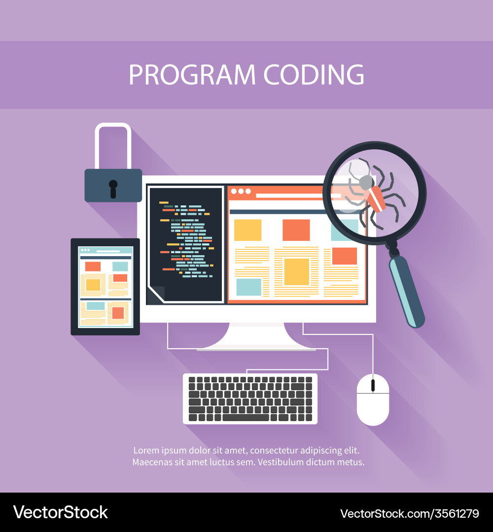 Programming concept vector image