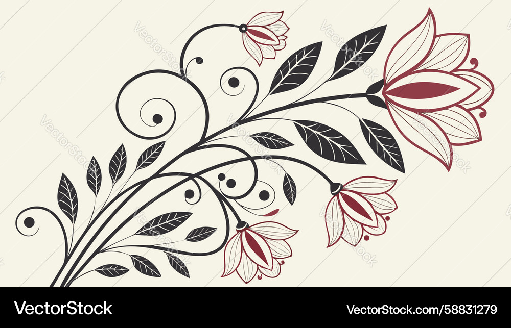 Simple flowchart diagram with basic process steps Vector Image