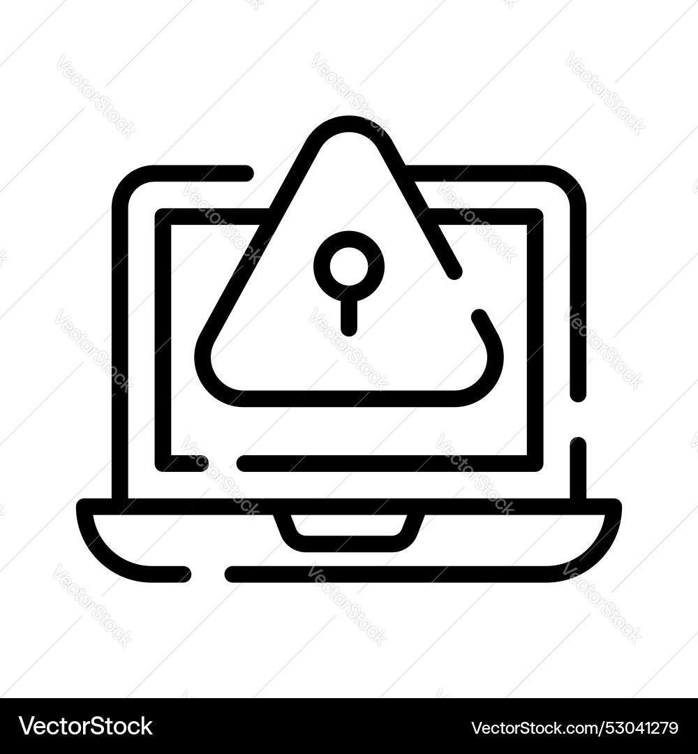 Website-Fehlersystem Hacken Web-Sicherheitsfehler vektorbild