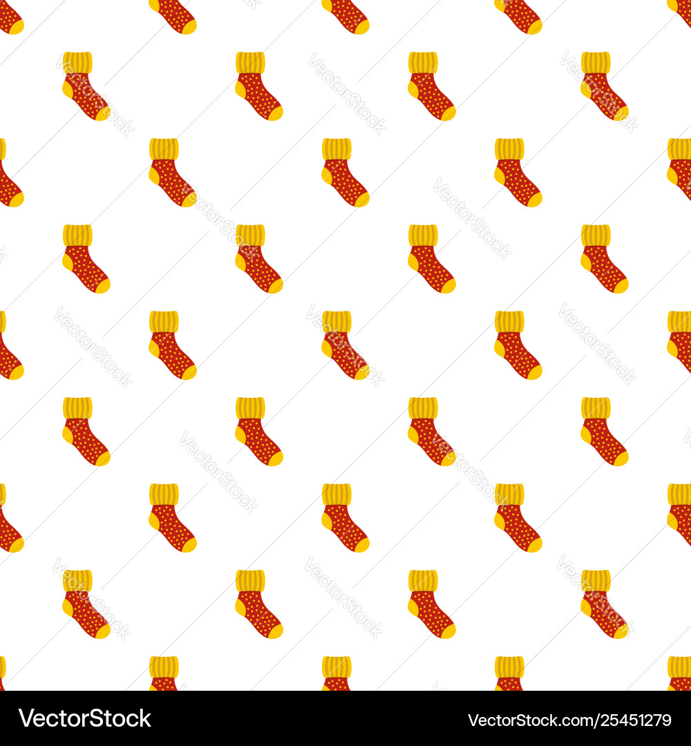 Woolen sock pattern seamless Woolen sock pattern seamless vector image