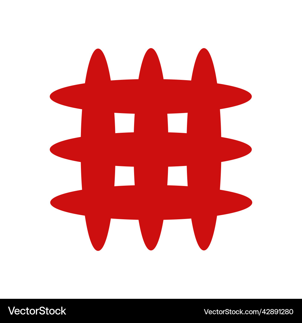 3 vertical and horizontal line overlapped design Vector Image