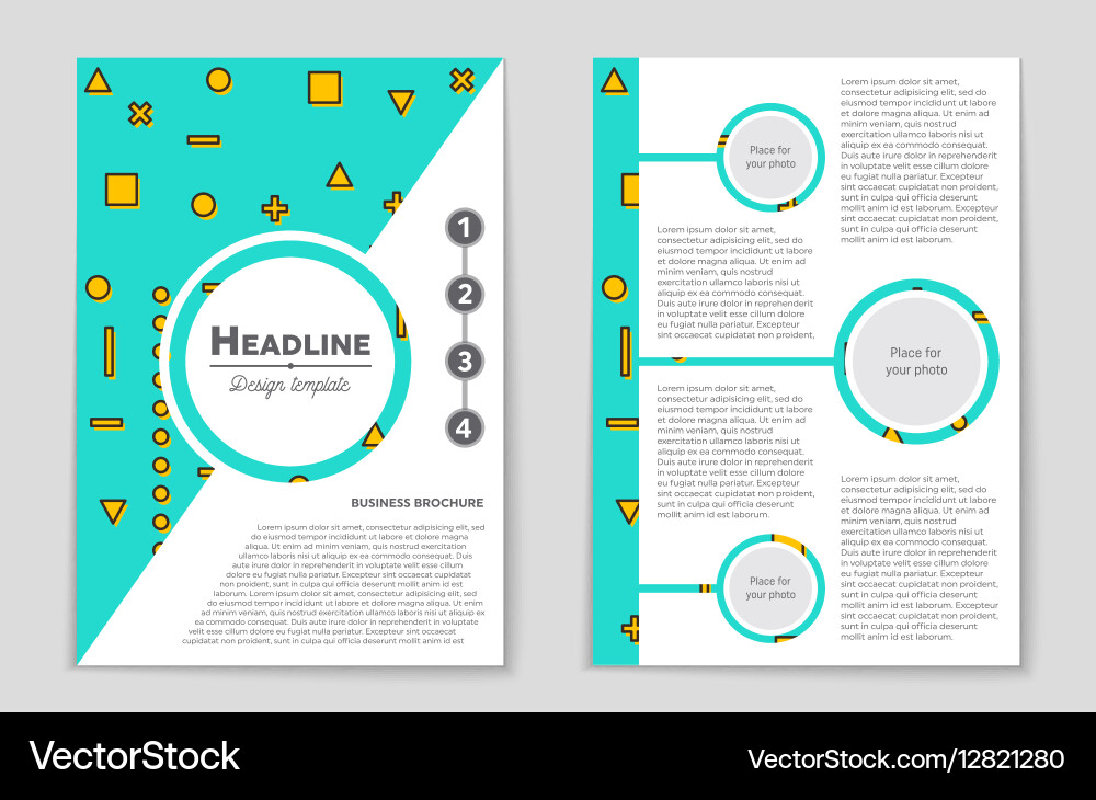 Abstract layout background set for art vector image
