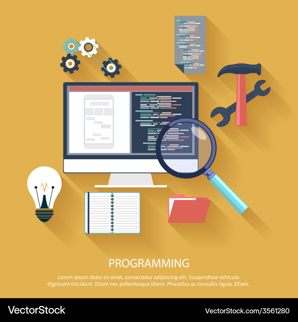 Coding & Software Development vector image
