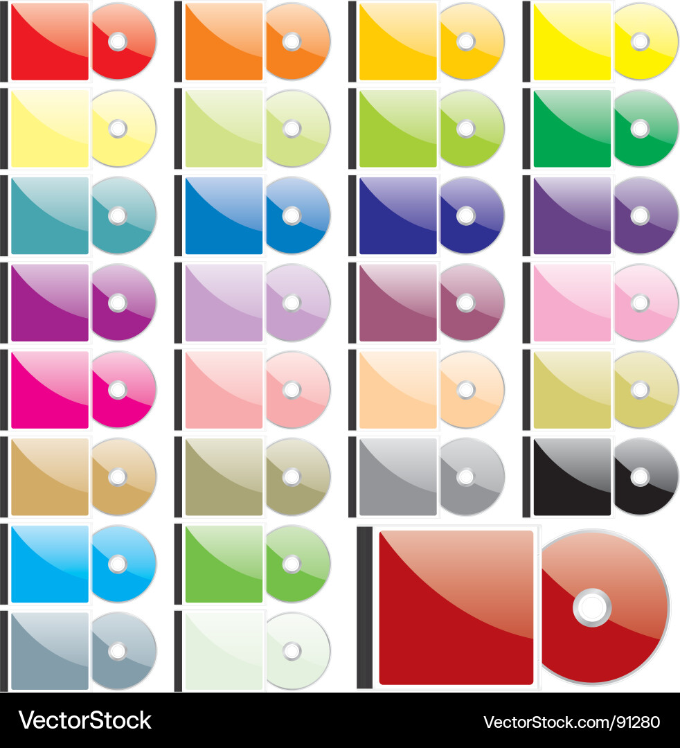 Compact disks vector image