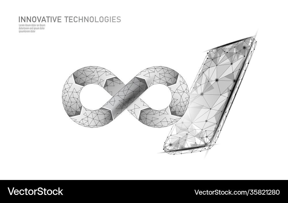 Devops software development operations infinity Devops software development operations infinity vector image