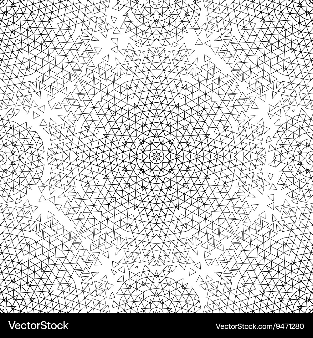 Graphic triangles pattern Vector Image