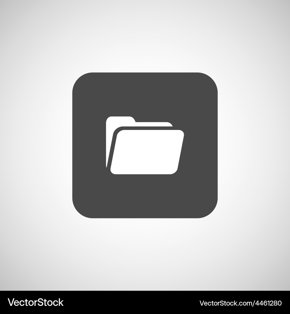 Isolated Circle Folder Icon vector image