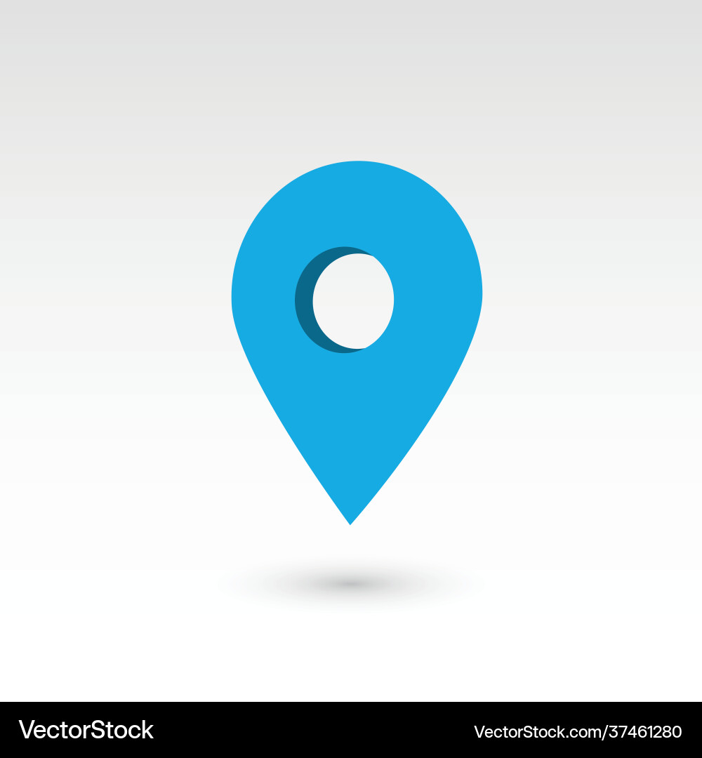 Map pointer - 3d object Map pointer - 3d object vector image