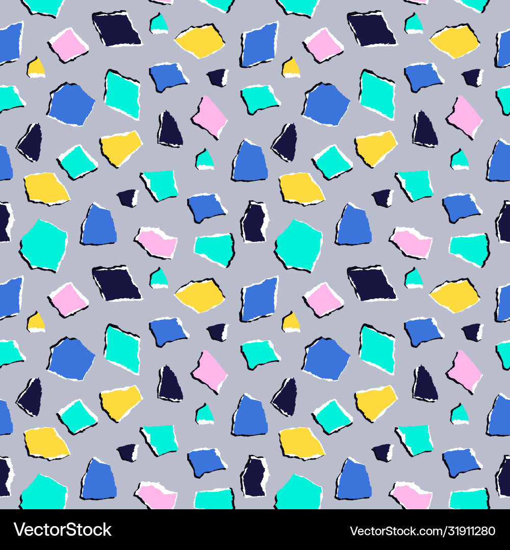 Seamless pattern in collage style Seamless pattern in collage style vector image