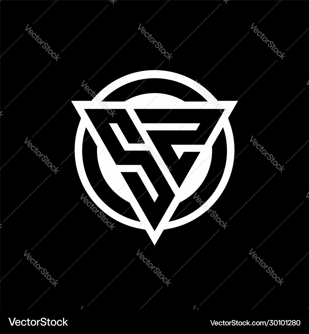 Sz logo with negative space triangle shape – Royalty-Free Vector ...