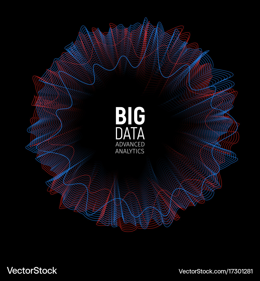 Advanced Data Analytics Visualization vector image