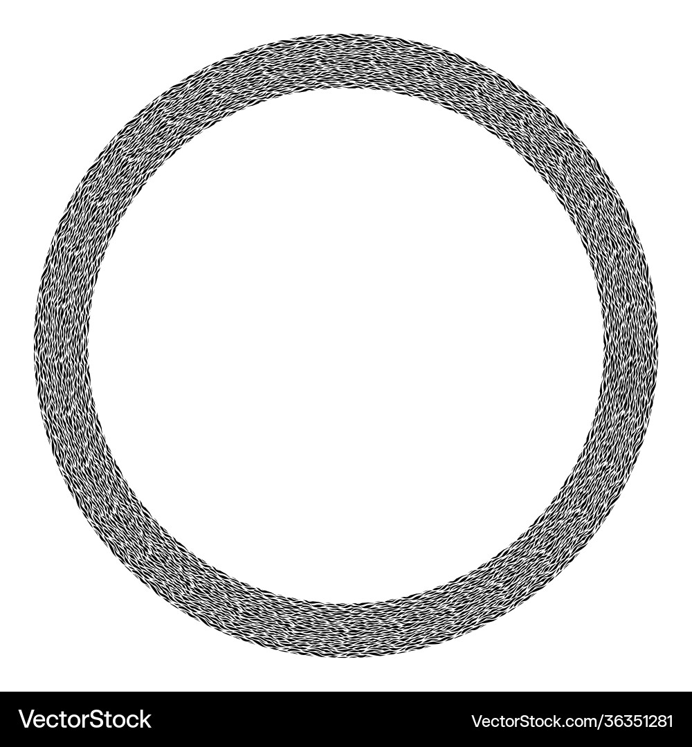 Black and white frame round pattern in form Black and white frame round pattern in form vector image