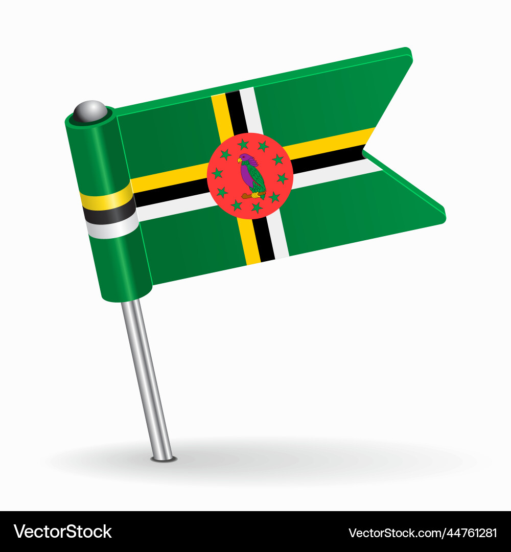 Dominican flag map pointer layout Dominican flag map pointer layout vector image