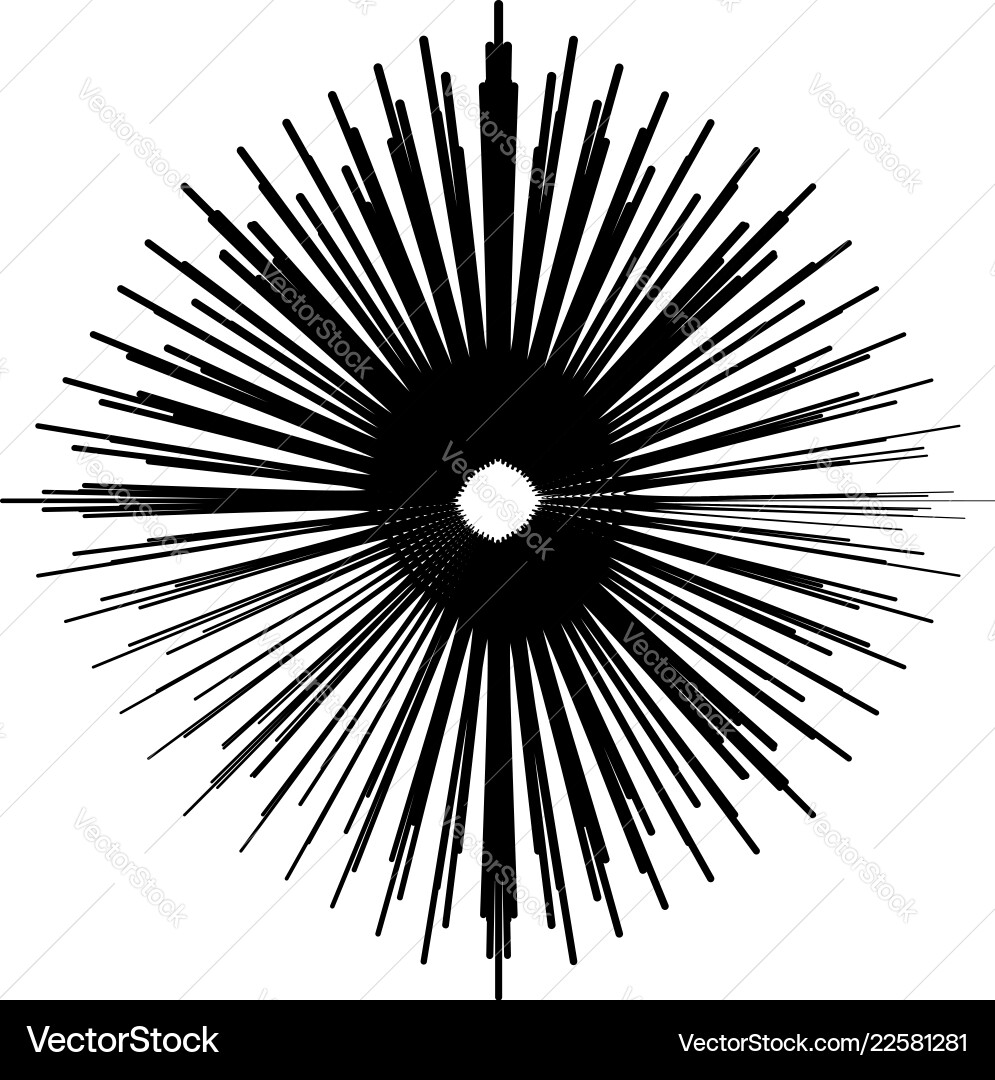 Geometric radial element abstract concentric Geometric radial element abstract concentric vector image