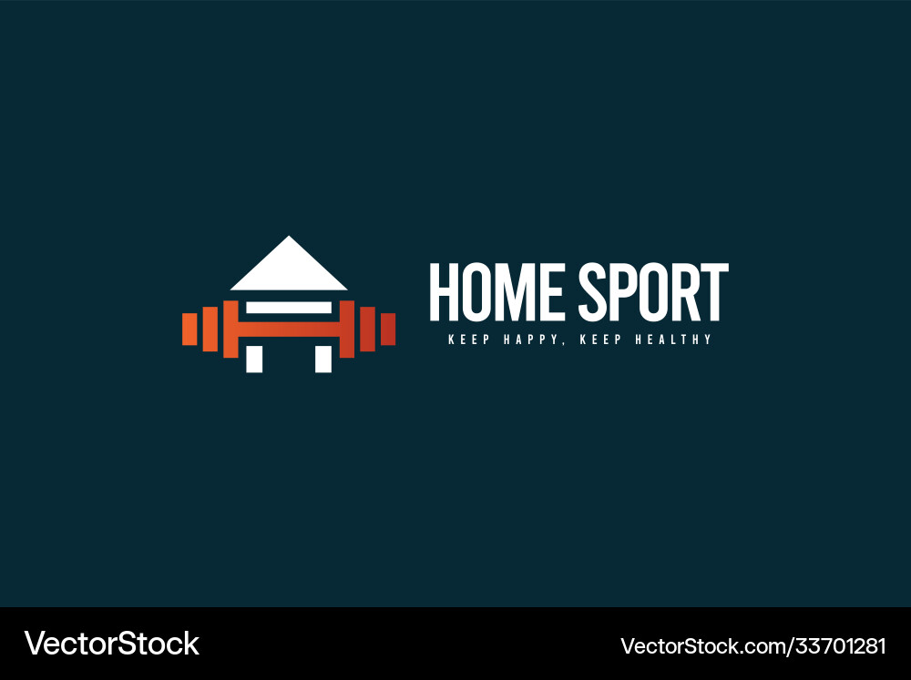 Home Sport Logo-Ikone-Template Design Home Sport Logo-Ikone-Template Design vektorbild