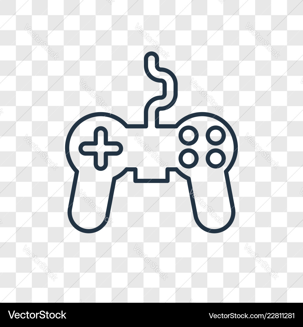 Joystick concept linear icon isolated Joystick concept linear icon isolated vector image